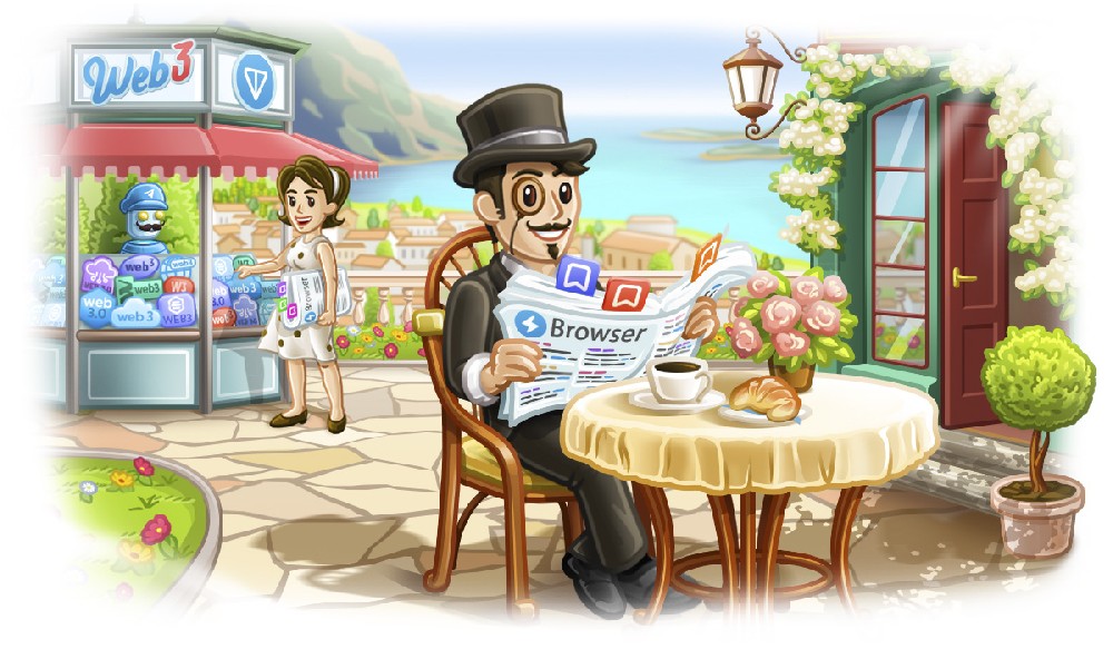 Telegram 瀏覽器、迷你運用商店、贈送星星等